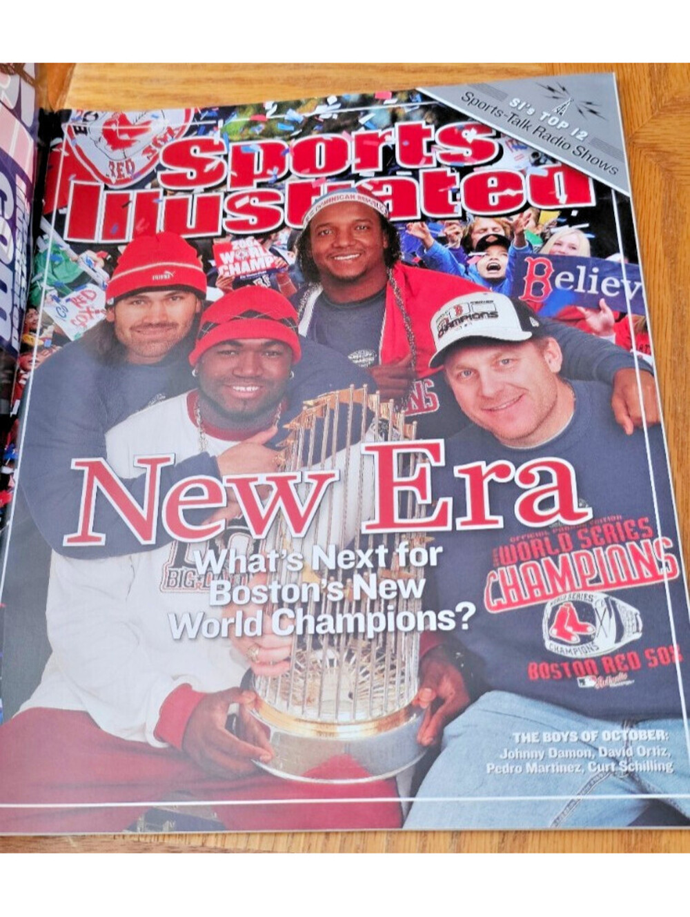 New Sports Illustrated Boston Red Sox 2004 World Series Champions Era No Label